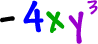 -4x (y^3)