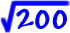 sqrt(200)