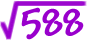 sqrt(588)