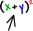 ( x + y )^2